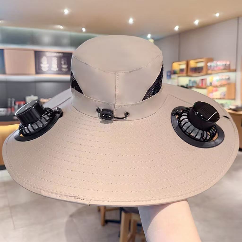 Solar Fan Hat Usb Rechargeable Fan UV Protection - Image 8